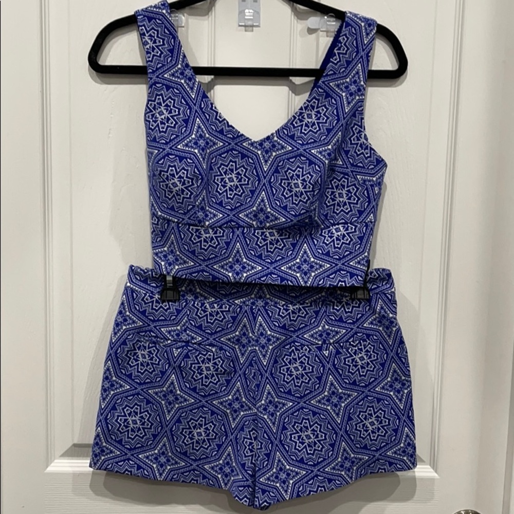 Two piece blue forever 21 outfit